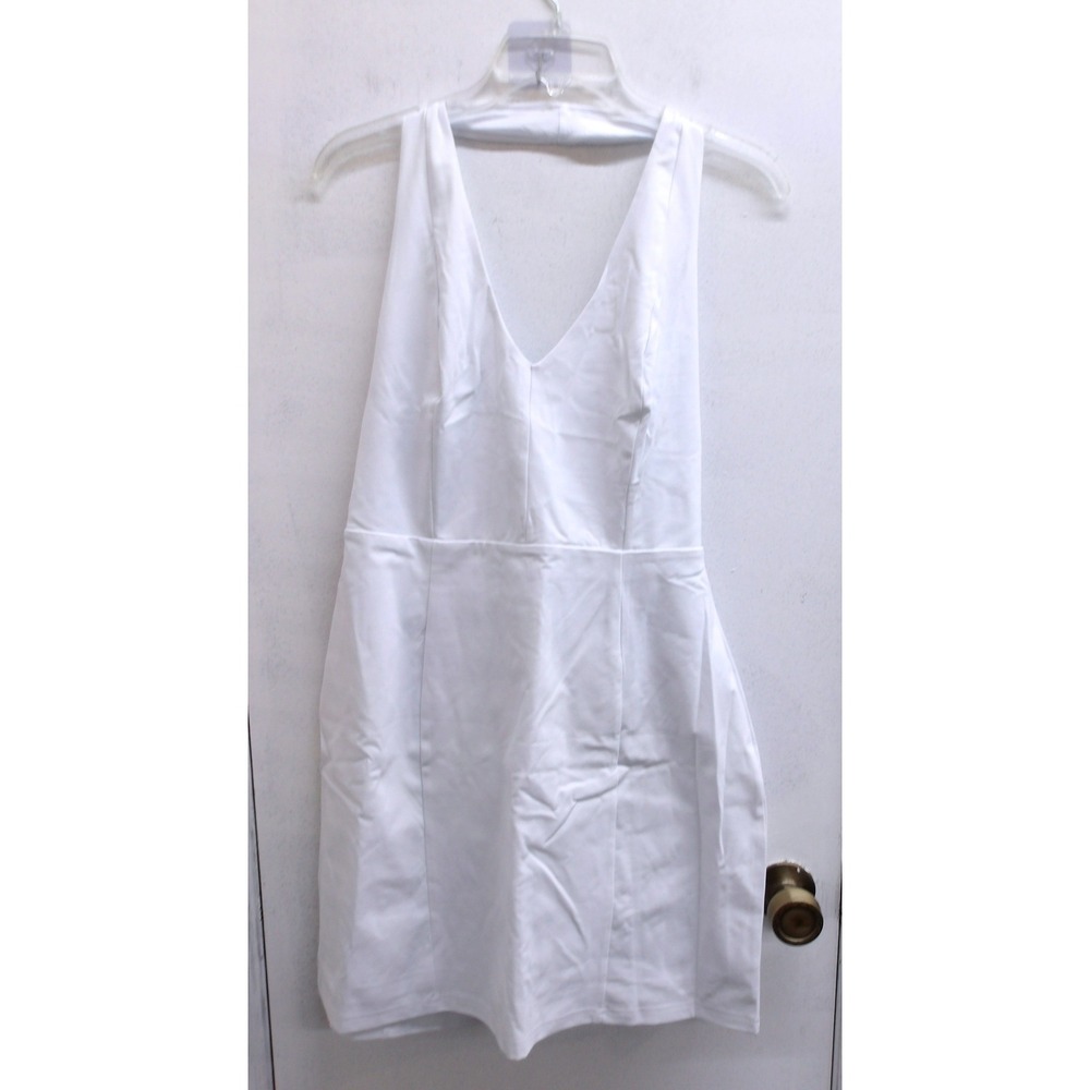 XXTAXN Womens‎ White Bodycon Mini Dress Halter Neck Size L / #26432
